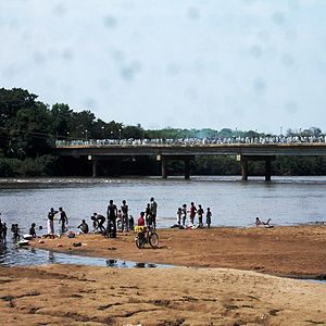 The Bridge over the Baro River in Gambela.